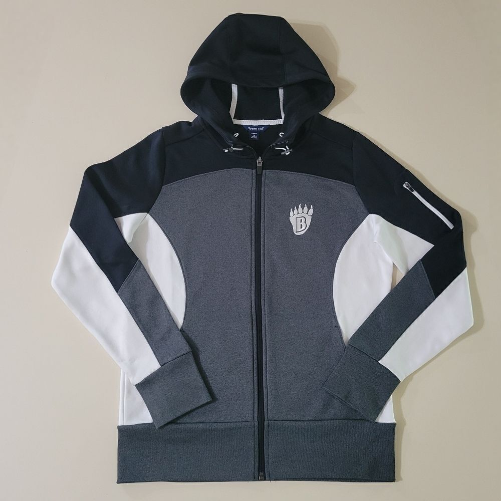 Sport-Tek Ladies Tech Fleece Colorblock Full-Zip Hooded Jacket - Picture 5 of 15